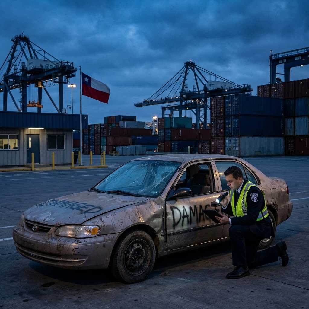 Importar auto salvage USA Chile